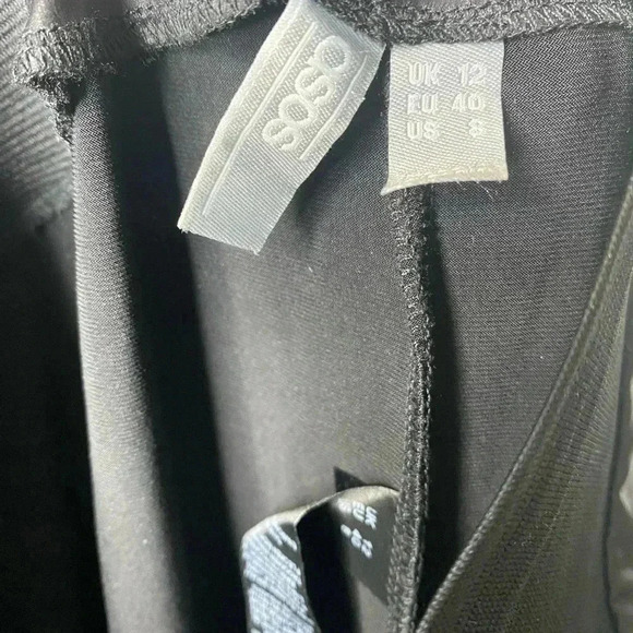 ASOS DESIGN leather look leggings with elastic slim waist - Picture 7 of 8